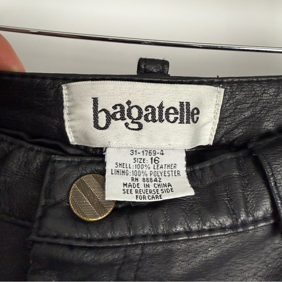 Bagatelle 100% Leather Pants – Women’s Size 16 – Straight Leg - Picture 4 of 6
